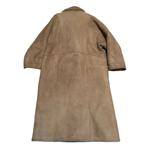 VTG SPRING LAMB COAT SIZE M TAN SAWYER OF CALIFORNIA PURE WOOL LINING WOMENS - Picture 3 of 4